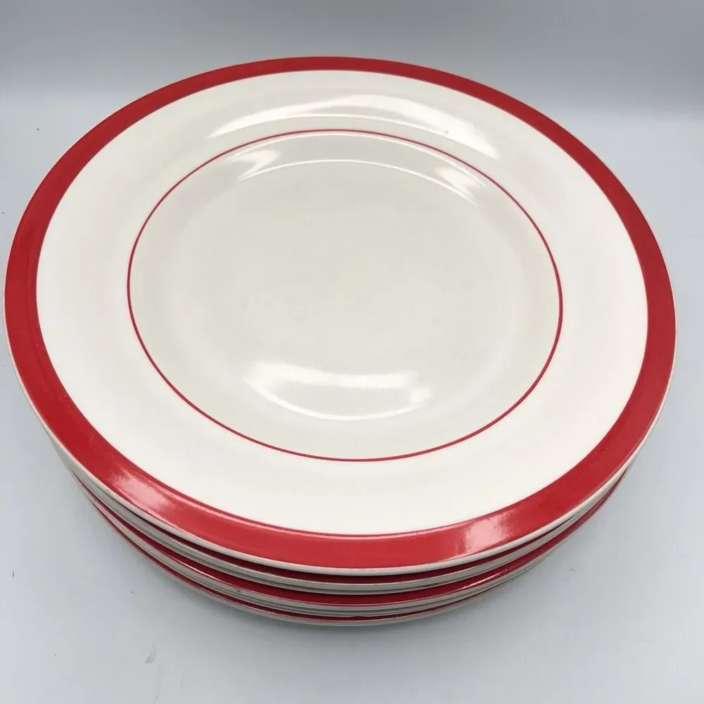American Bistro Dinner Ware Restaurant Ware Heavy Duty Deep Bowl Dish Set 7 VTG
